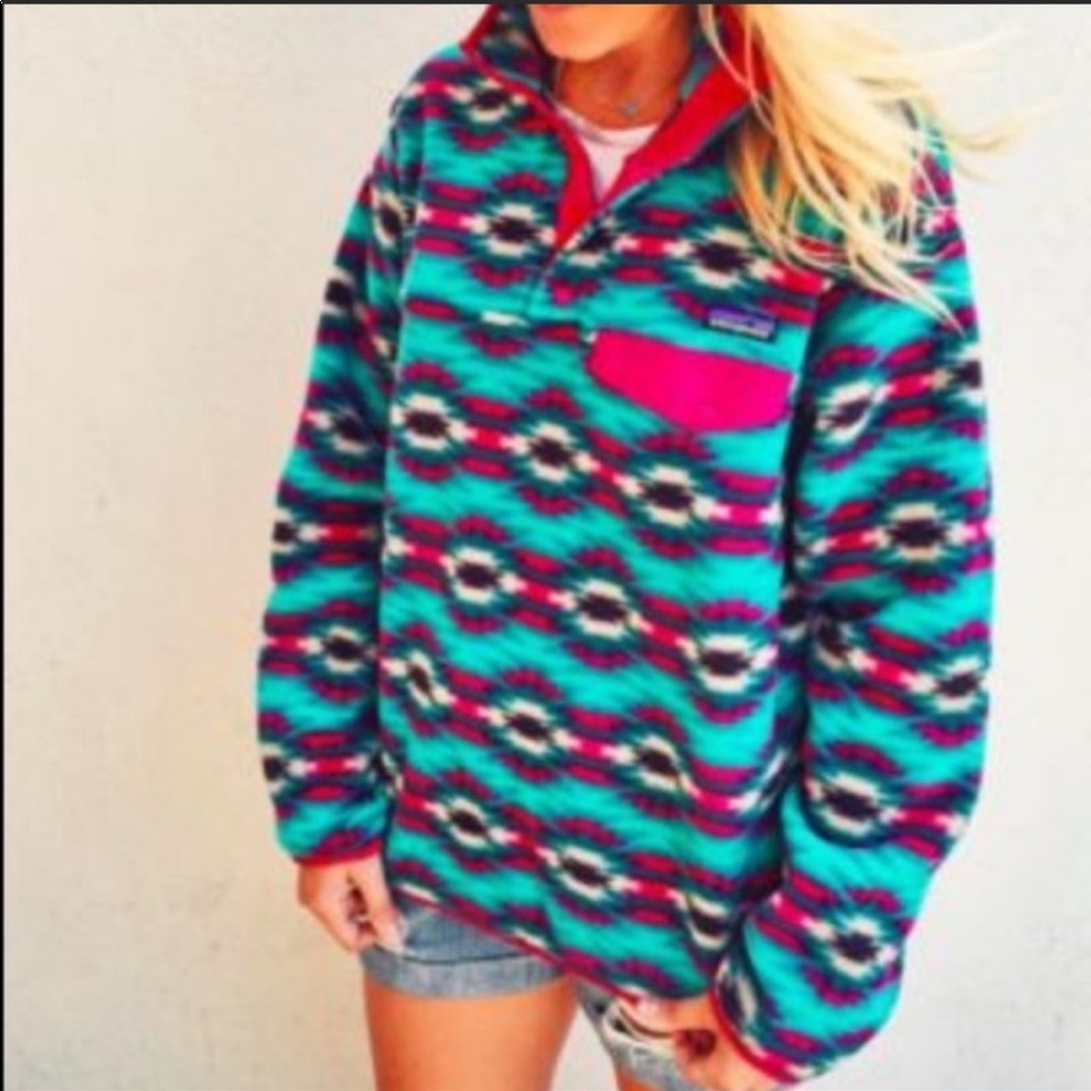 RARE Patagonia Aztec Synchilla Fleece